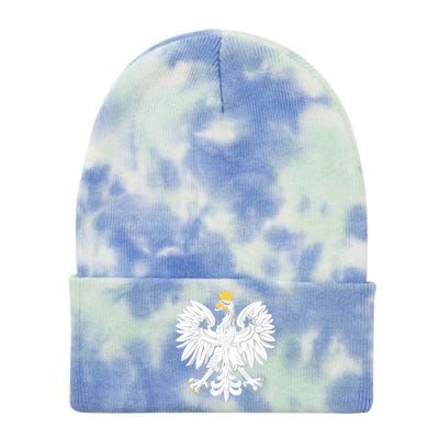 Poland Pride Vintage Eagle Tie Dye 12in Knit Beanie