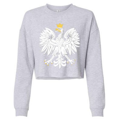 Poland Pride Vintage Eagle Cropped Pullover Crew