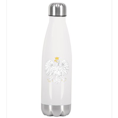 Poland Pride Vintage Eagle Stainless Steel Insulated Water Bottle