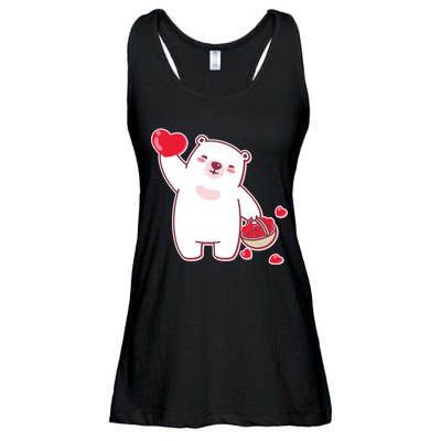 Polar Bear Cute Valentines Day Love Ladies Essential Flowy Tank