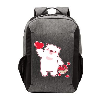 Polar Bear Cute Valentines Day Love Vector Backpack