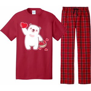 Polar Bear Cute Valentines Day Love Pajama Set