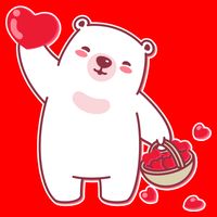 Polar Bear Cute Valentines Day Love Womens Tank Top