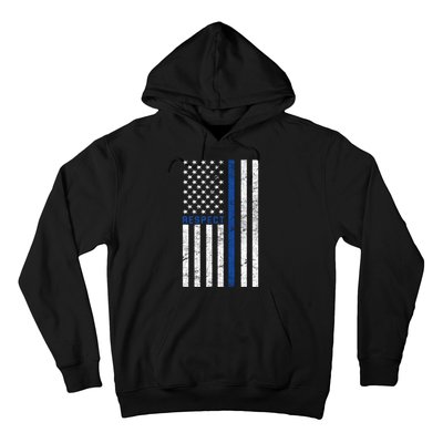 Police American Flag Respect The Blue Hoodie