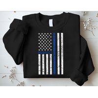 Police American Flag Respect The Blue Sweatshirt