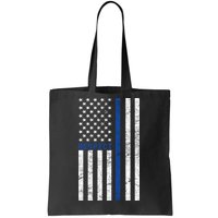 Police American Flag Respect The Blue Tote Bag