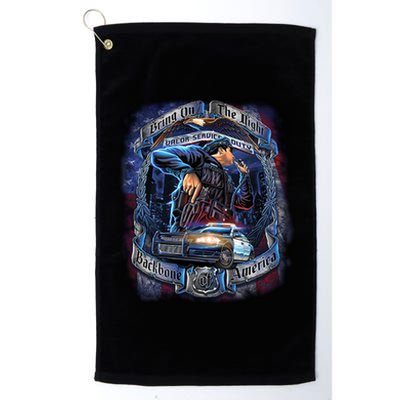 Police Backbone of America Platinum Collection Golf Towel