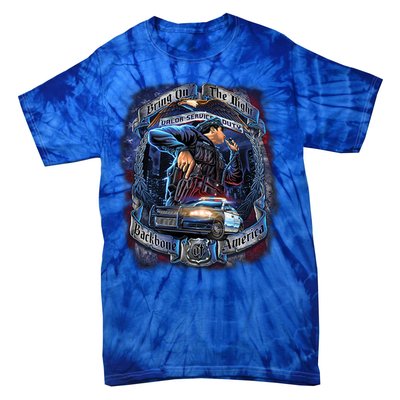 Police Backbone of America Tie-Dye T-Shirt