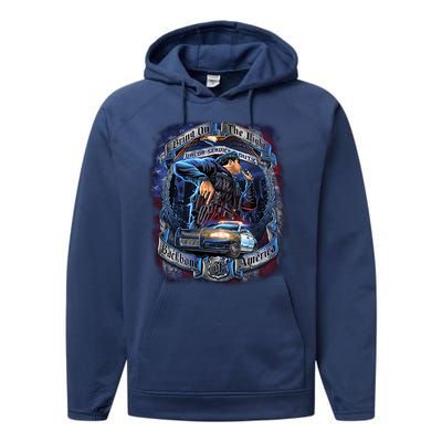 Police Backbone of America Performance Fleece Hoodie