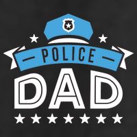 Police Dad 7 Panel Mesh Trucker Snapback Hat