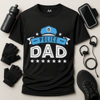 Police Dad Cooling Performance Crew T-Shirt