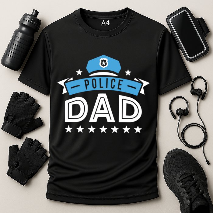 Police Dad Cooling Performance Crew T-Shirt