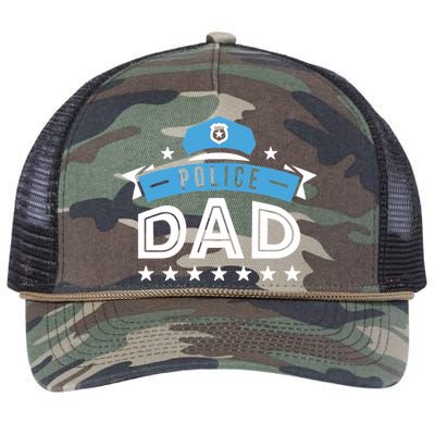 Police Dad Retro Rope Trucker Hat Cap