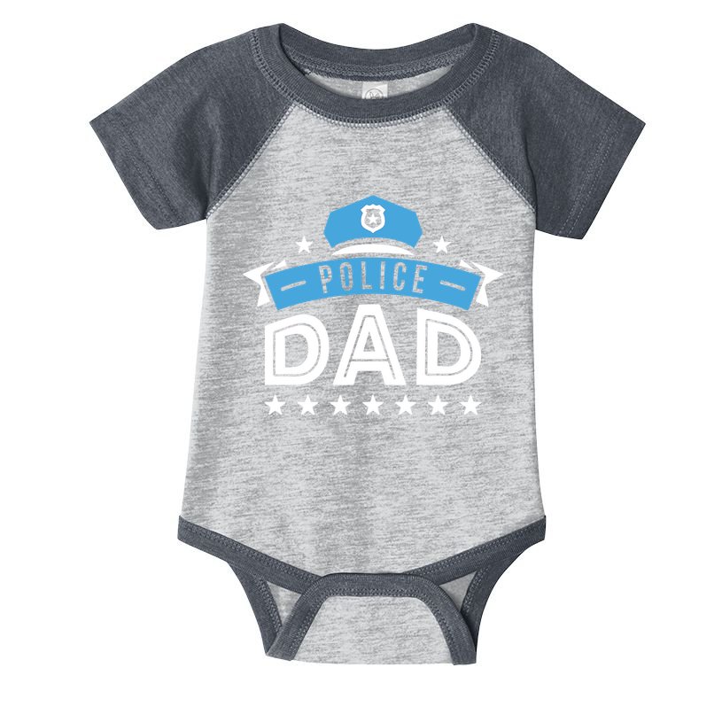 Police Dad Infant Baby Jersey Bodysuit