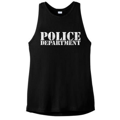 Police Department Logo Ladies PosiCharge Tri-Blend Wicking Tank