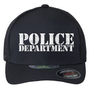 Police Department Logo Flexfit Unipanel Trucker Cap