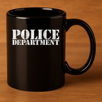 Police Department Logo 11oz C Handle Ceramic Mug