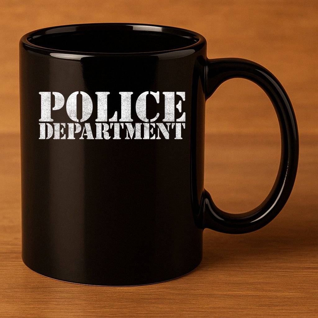 Police Department Logo 11oz C Handle Ceramic Mug
