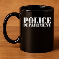 Police Department Logo 11oz C Handle Ceramic Mug