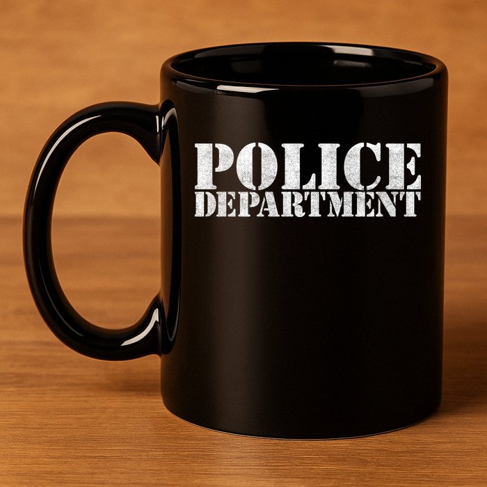 Police Department Logo 11oz C Handle Ceramic Mug