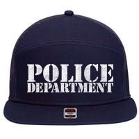 Police Department Logo 7 Panel Mesh Trucker Snapback Hat