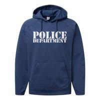 Police Department Logo Performance Fleece Hoodie