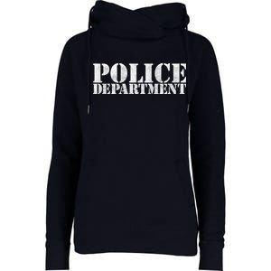 Police Department Logo Womens Funnel Neck Pullover Hood