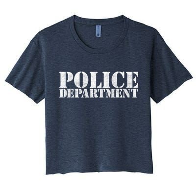 Police Department Logo Women's Crop Top Tee