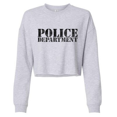 Police Department Logo Cropped Pullover Crew