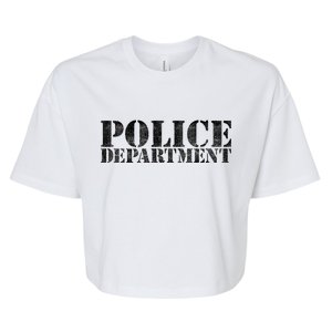 Police Department Logo Bella+Canvas Jersey Crop Tee