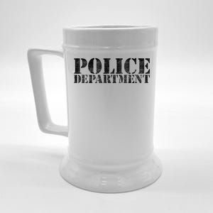 Police Department Logo Beer Stein