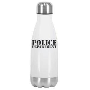 Police Department Logo Stainless Steel Insulated Water Bottle