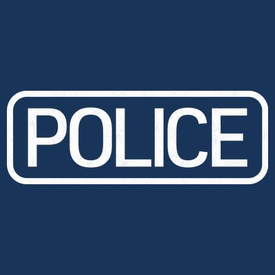 Police Distressed Logo T-Shirt