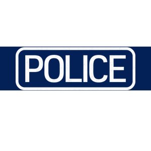 Police Distressed Logo Bumper Sticker