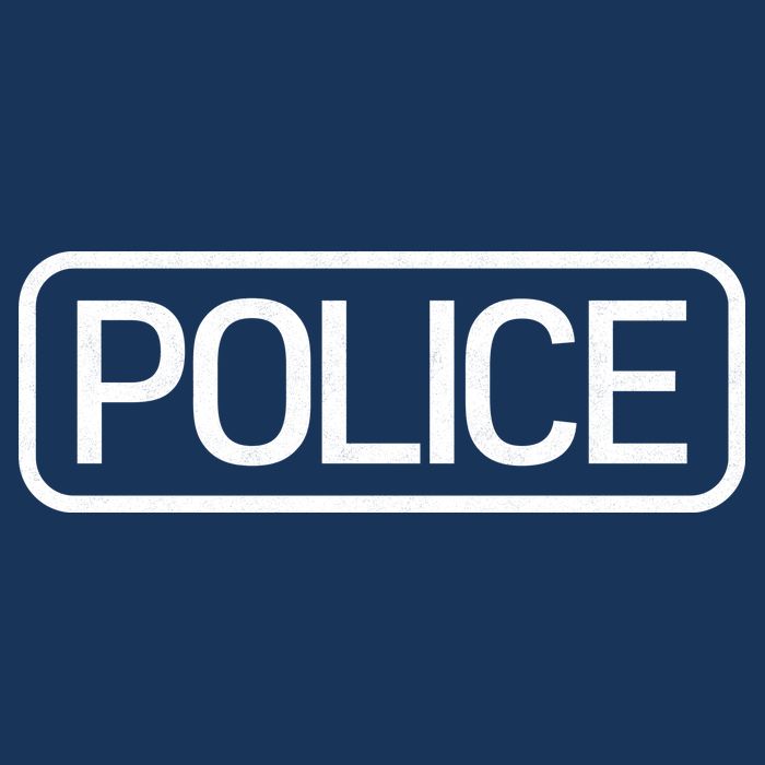 Police Distressed Logo Bucket Hat