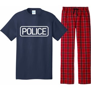 Police Distressed Logo Pajama Set