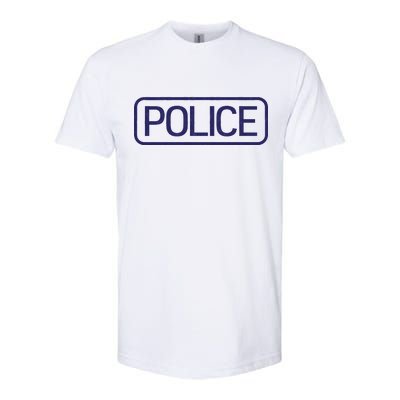 Police Distressed Logo Softstyle® CVC T-Shirt