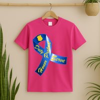 Police Duty Honor Protect Serve Ribbon T-Shirt