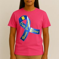 Police Duty Honor Protect Serve Ribbon T-Shirt