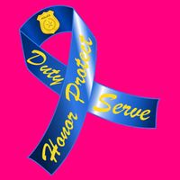 Police Duty Honor Protect Serve Ribbon T-Shirt