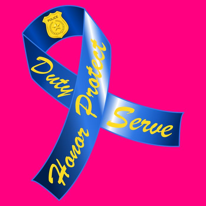 Police Duty Honor Protect Serve Ribbon T-Shirt