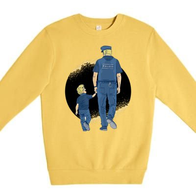 Police Father Premium Crewneck Sweatshirt