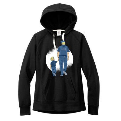 Police Father Women's Fleece Hoodie