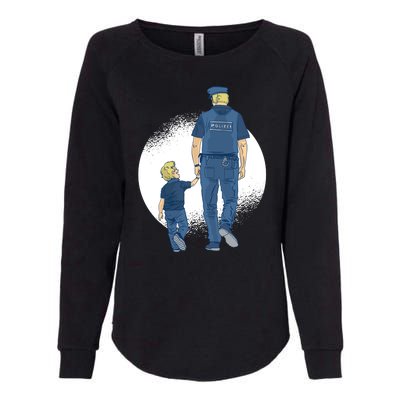 Police Father Womens California Wash Sweatshirt