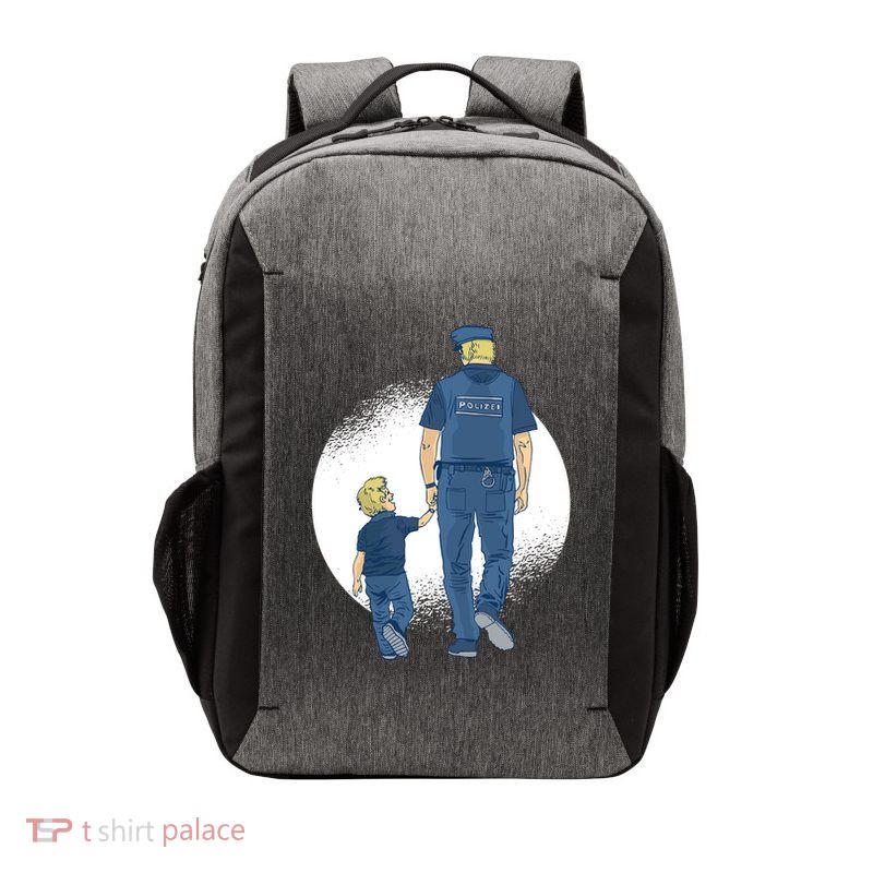 Police Father Vector Backpack
