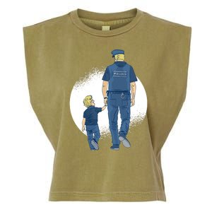 Police Father Garment-Dyed Women's Muscle Tee