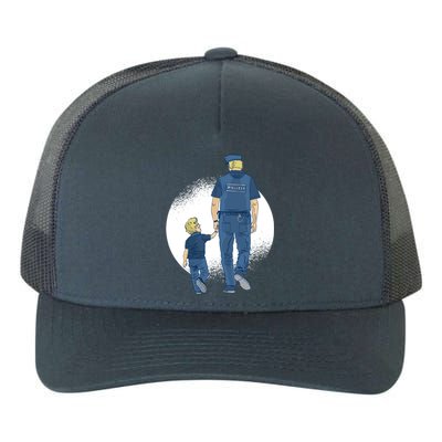 Police Father Yupoong Adult 5-Panel Trucker Hat