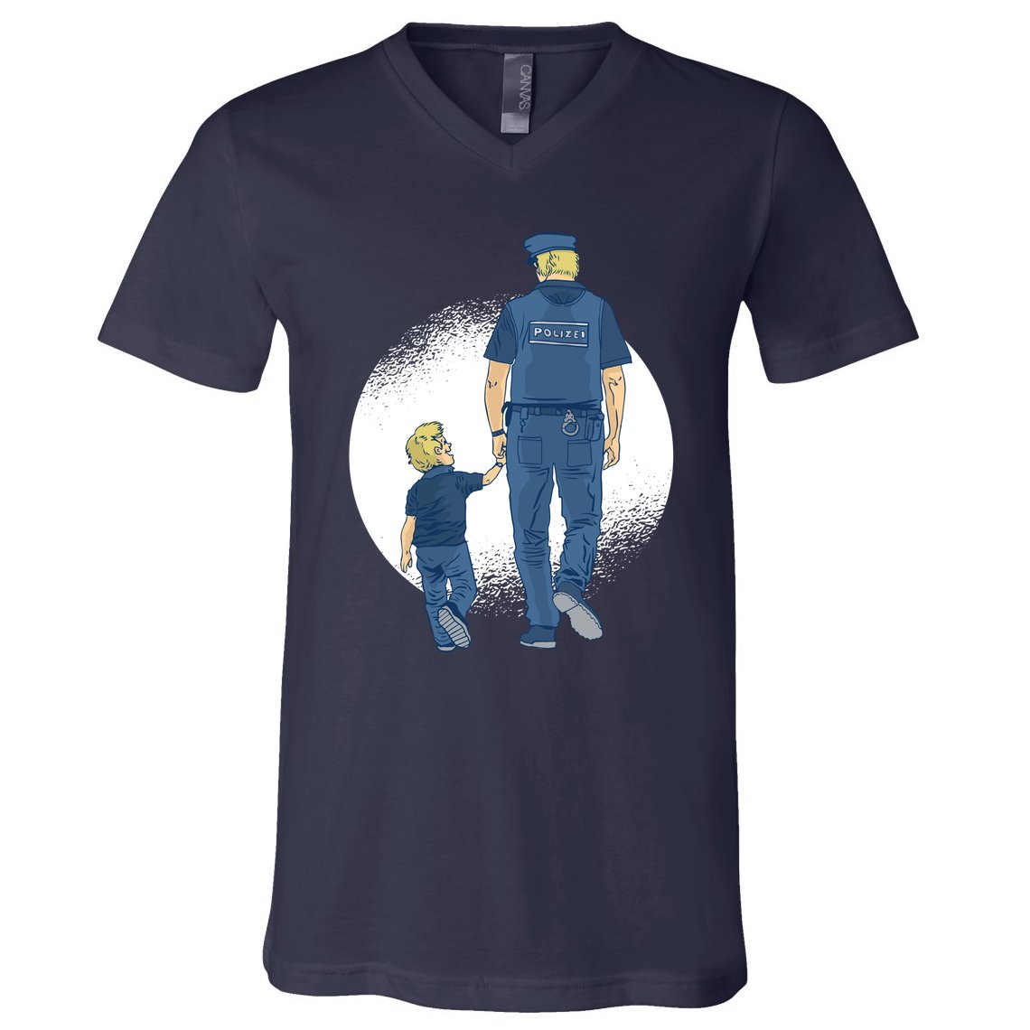 Police Father V-Neck T-Shirt