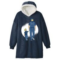 Police Father Hooded Wearable Blanket