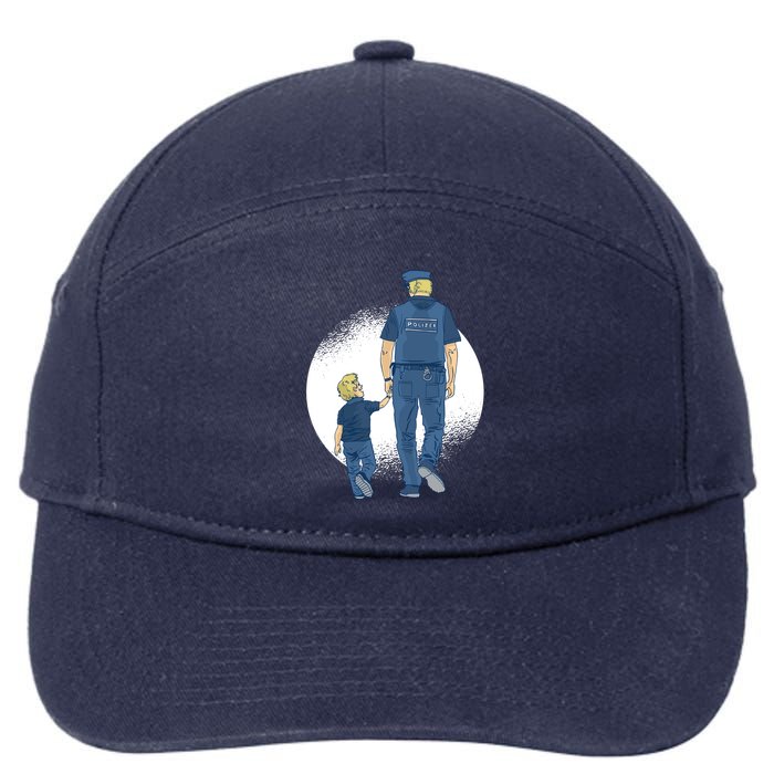 Police Father 7-Panel Snapback Hat